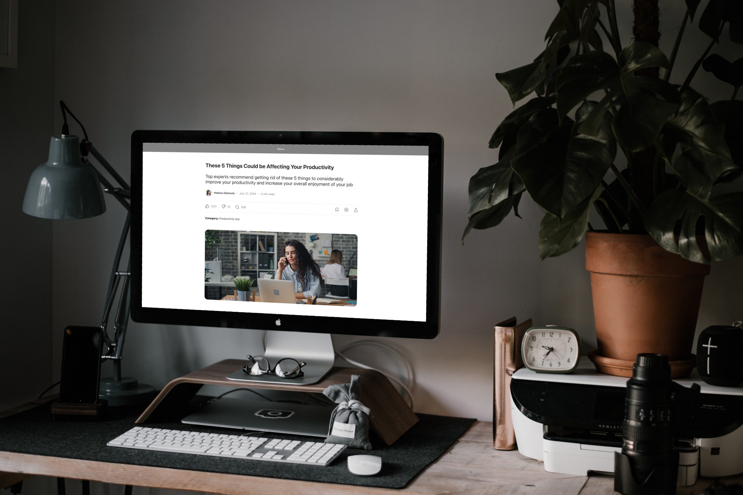 Rnet - Single blog post mockup