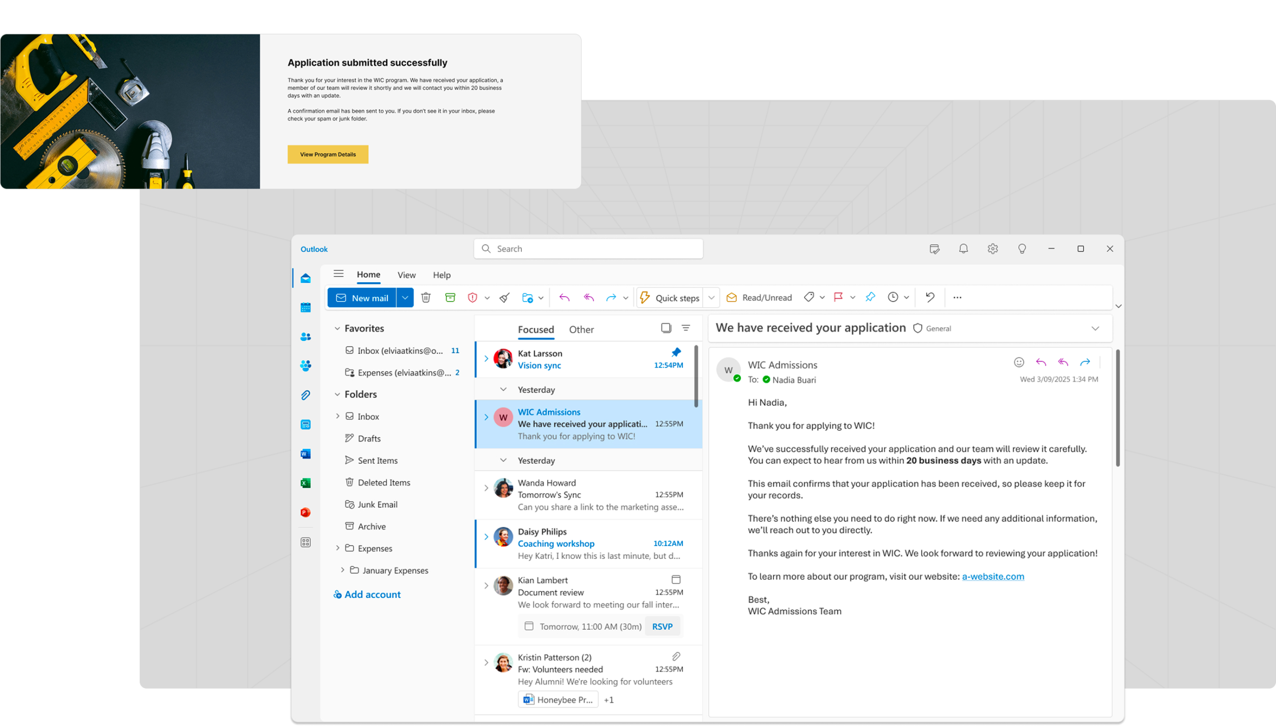 Submission feedback Application submission feedback